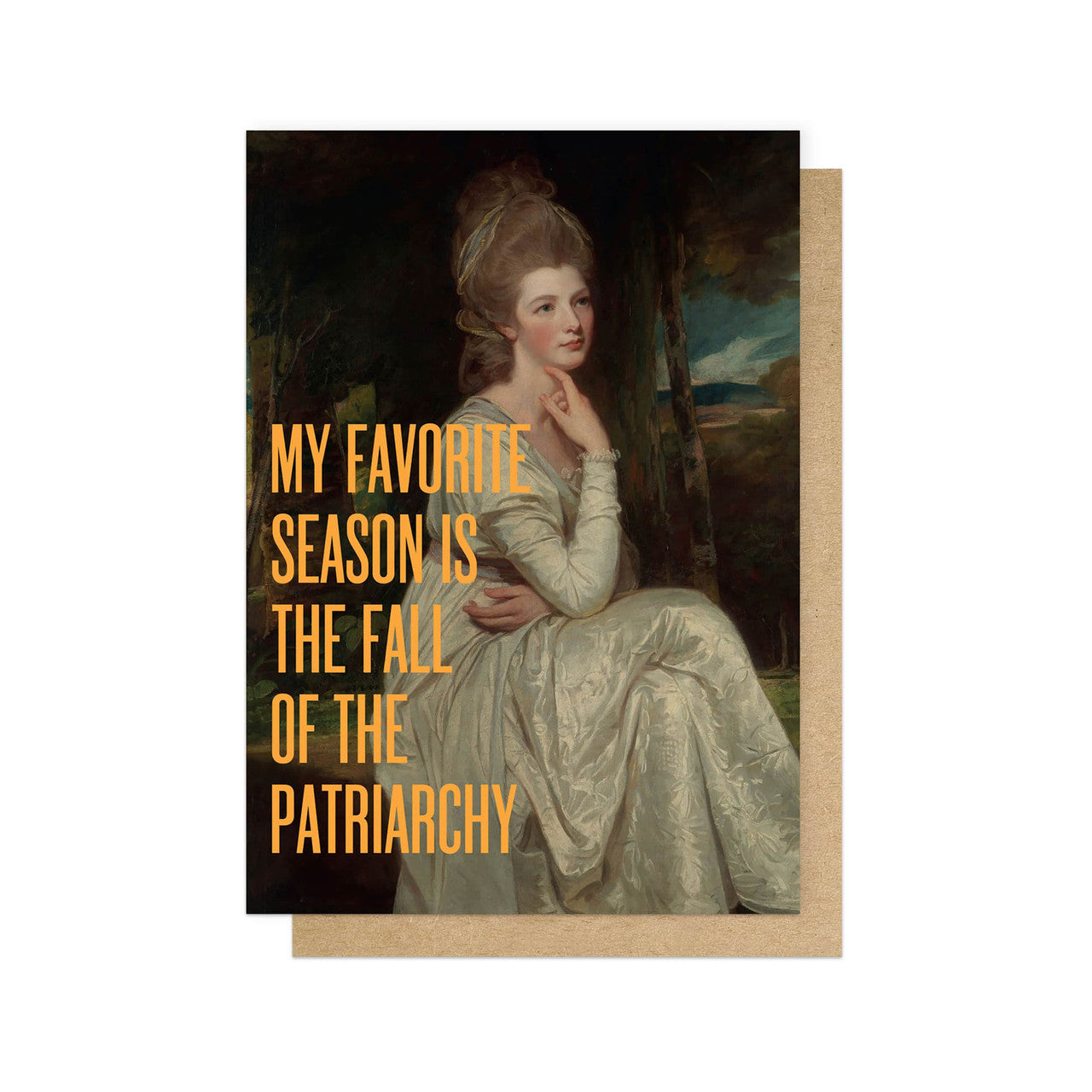 OHFINE012C-East End Prints-My Favorite Season Is The Fall Of The Patriarchy-Card-Oh Fine! Art