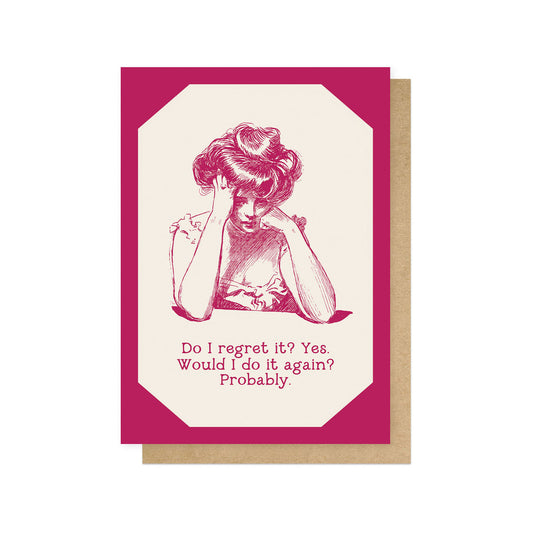 OHFINE126C-East End Prints-Regrets-Card-Oh Fine