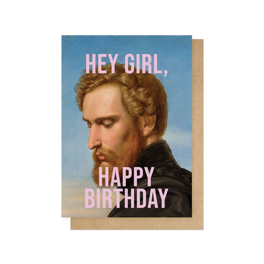 OHFINE171C-East End Prints-Hey Girl-Card-Ohfine