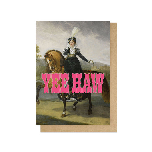 OHFINE192C-East End Prints-Yee Haw-Card-Oh Fine