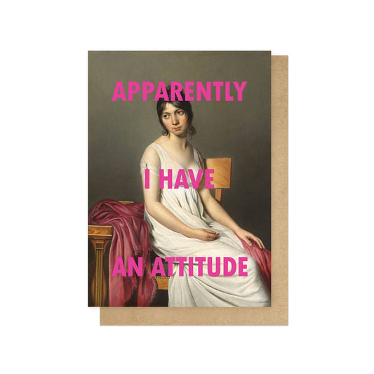 OHFINE201C-East End Prints-I Have An Attitude-Card-Oh Fine