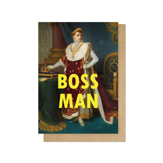 OHFINE205C-East End Prints-Boss Man-Card-Oh Fine