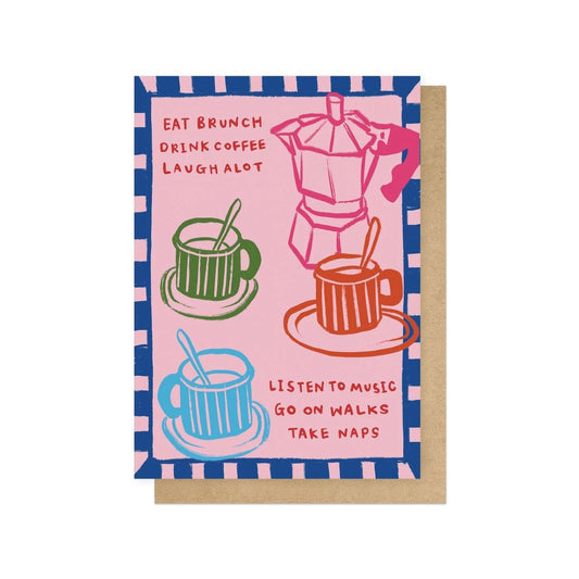SIMEXT040C-East End Prints-Eat Brunch-Card-Simplyextrajordanary