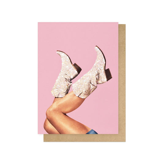 VERART016C-East End Prints-These Boots-Card-