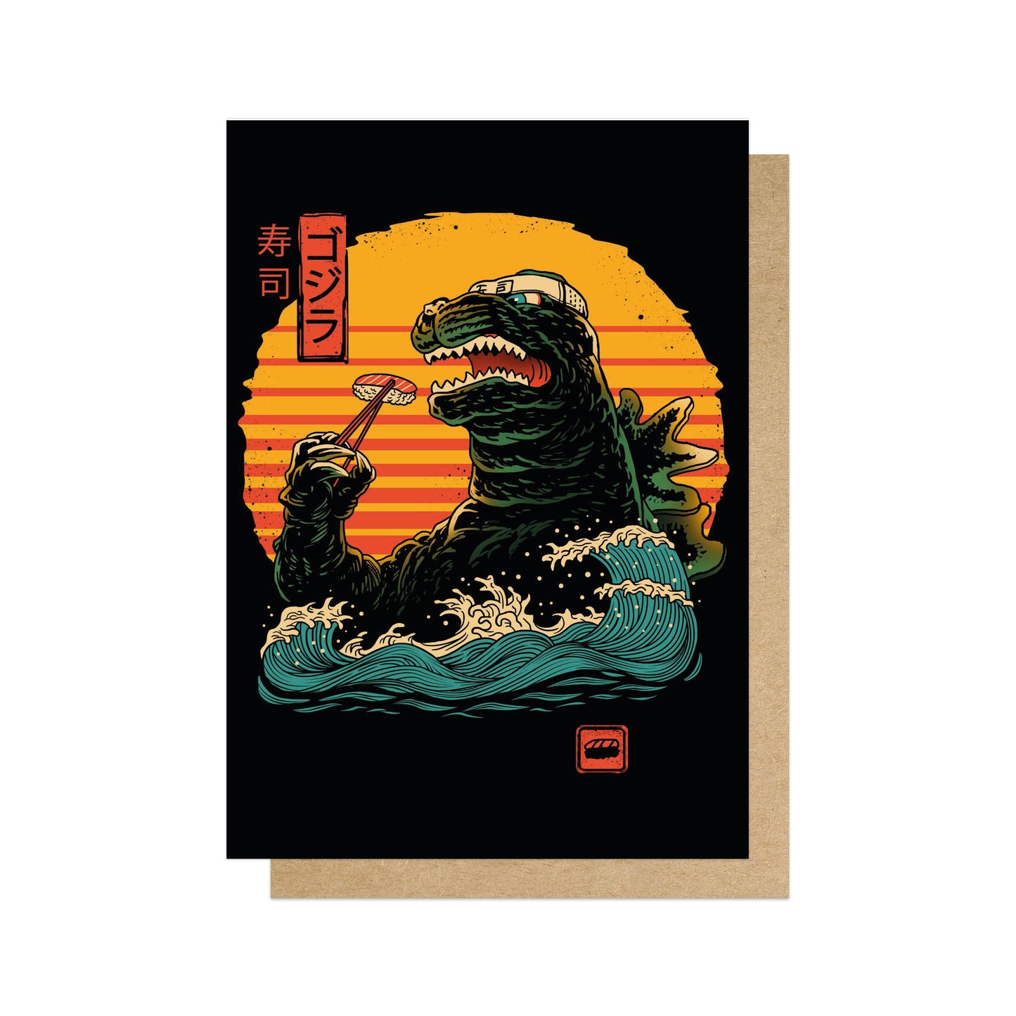 VINTRI014C-East End Prints-King Of Sushi-Card-Vincent Trinidad