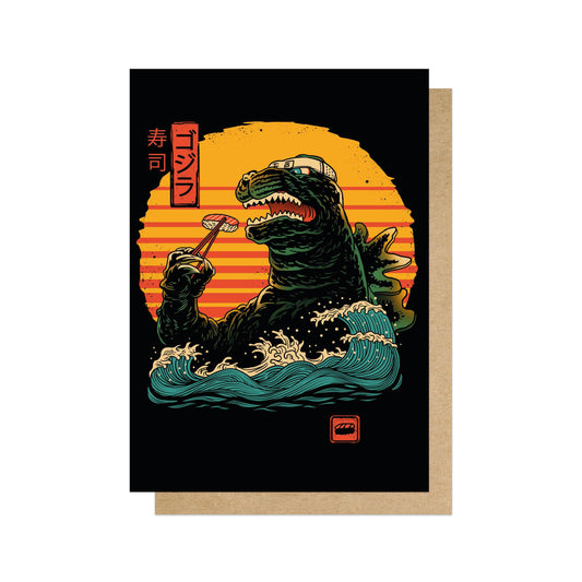 VINTRI014C-East End Prints-King Of Sushi-Card-Vincent Trinidad