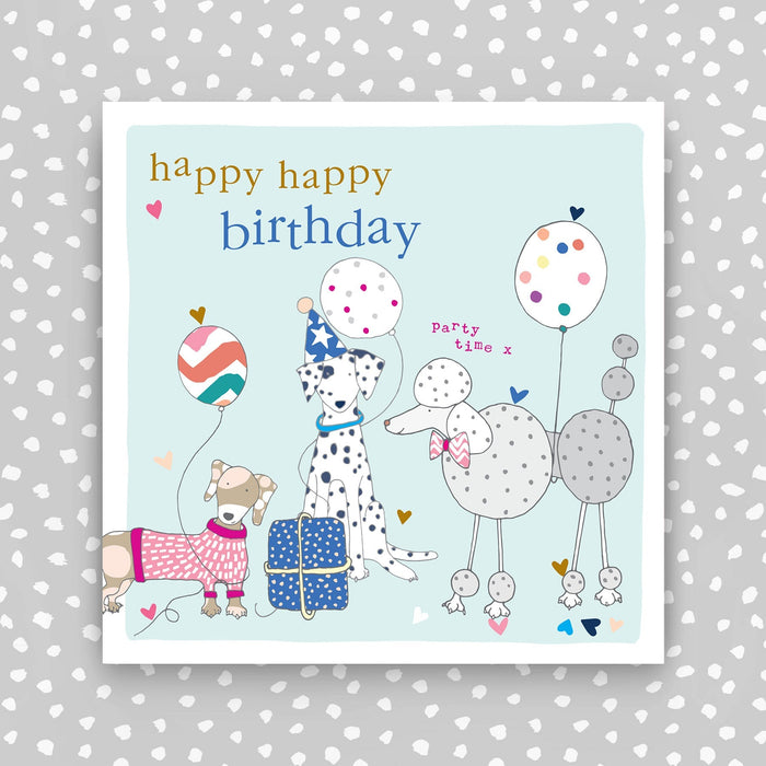 FB140-Molly Mae-Happy Birthday - Dogs-Card-Flutter On The Breeze