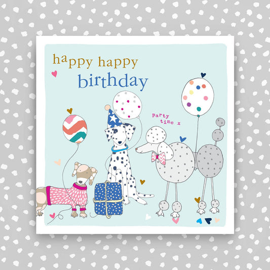 FB140-Molly Mae-Happy Birthday - Dogs-Card-Flutter On The Breeze