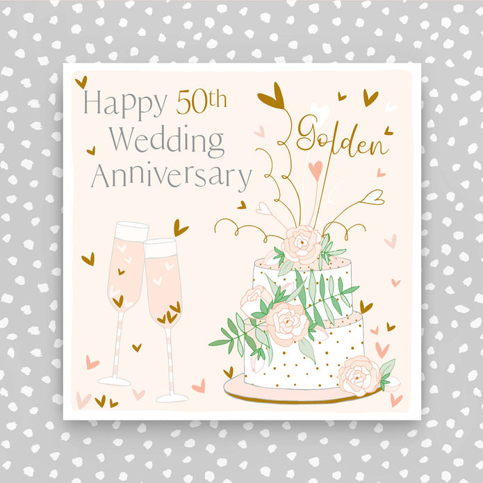 FB201-Molly Mae-50Th Wedding Anniversary-Card-Flutter On The Breeze