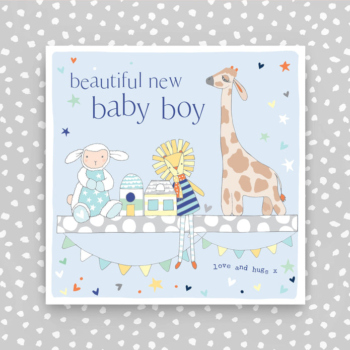 FB203-Molly Mae-New Baby Boy Card-Card-Flutter On The Breeze