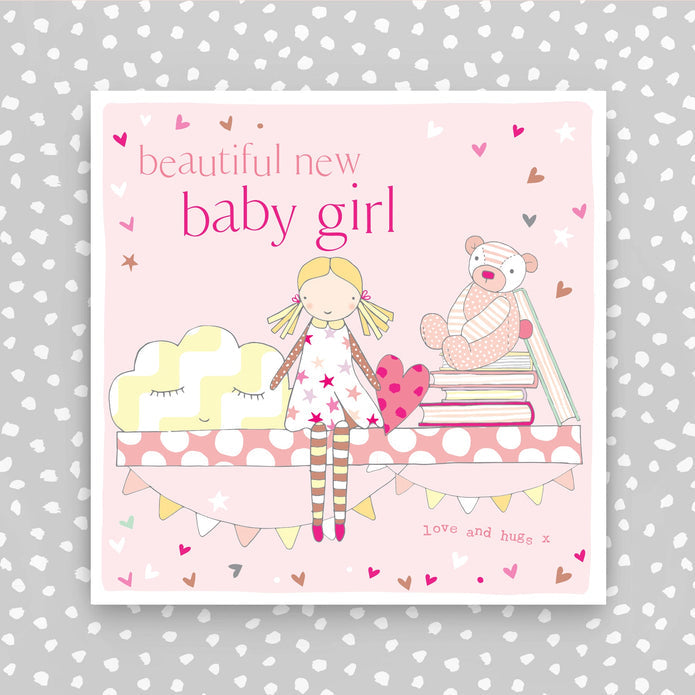 FB204-Molly Mae-New Baby Girl Card-Card-Flutter On The Breeze