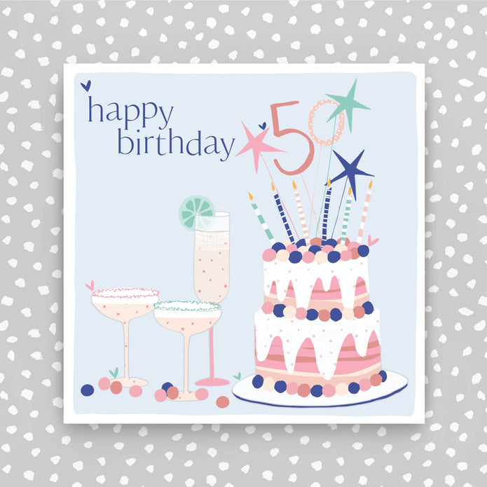 FB219-Molly Mae-50Th Birthday Card-Card-Flutter On The Breeze