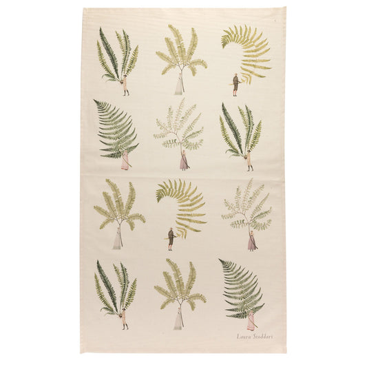 FF004B-Laura Stoddart-Multi Fern-Fabulous Ferns-Tea Towel Cotton 48 x 78 cm