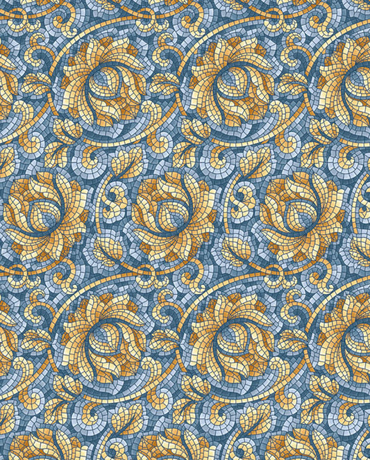 0400-Grafiche Tassotti-Mosaic Roses-Wrap-Carte Decorative
