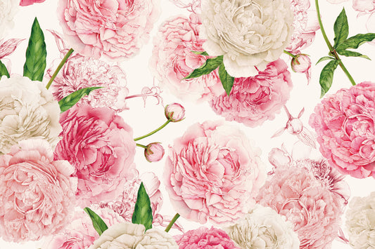 1588-Grafiche Tassotti-Peonie -Wrap-Carta Decorativa