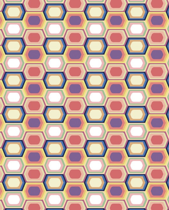1763-Grafiche Tassotti-Optical Hexagons-Wrap-Carte Decorative