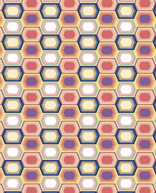 1763-Grafiche Tassotti-Optical Hexagons-Wrap-Carte Decorative