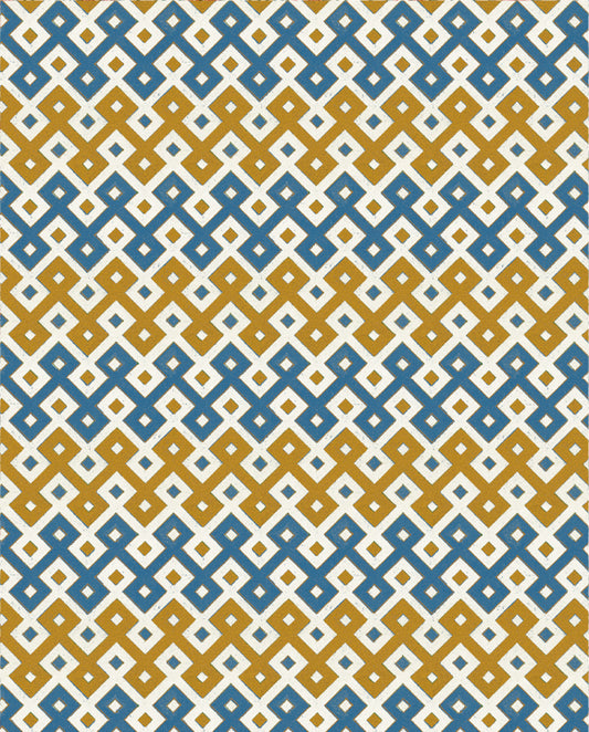 1786-Grafiche Tassotti-Pavimento Blu-Giallo-Wrap-Carte Decorative
