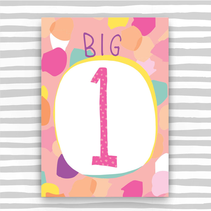 HB017-Molly Mae-Girl Aged 1 Birthday Card-Card-Hurly Burly