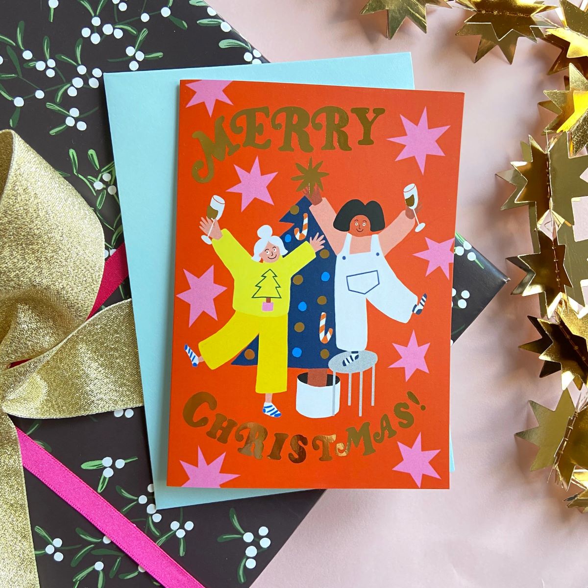 C-C001-Ickaprint-Merry Christmas-Xmas Card-