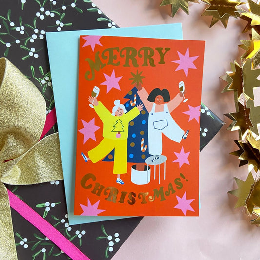 C-C001-Ickaprint-Merry Christmas-Xmas Card-
