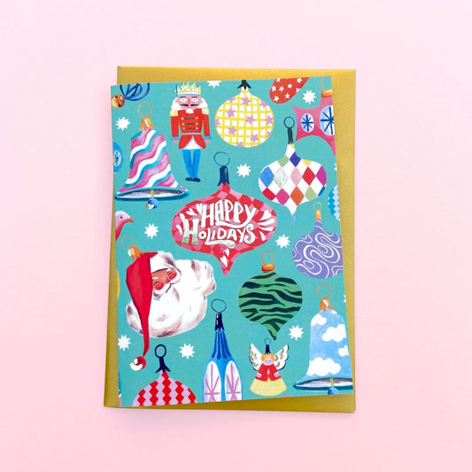 C-C0012-Ickaprint-Christmas Baubles-Xmas Card-