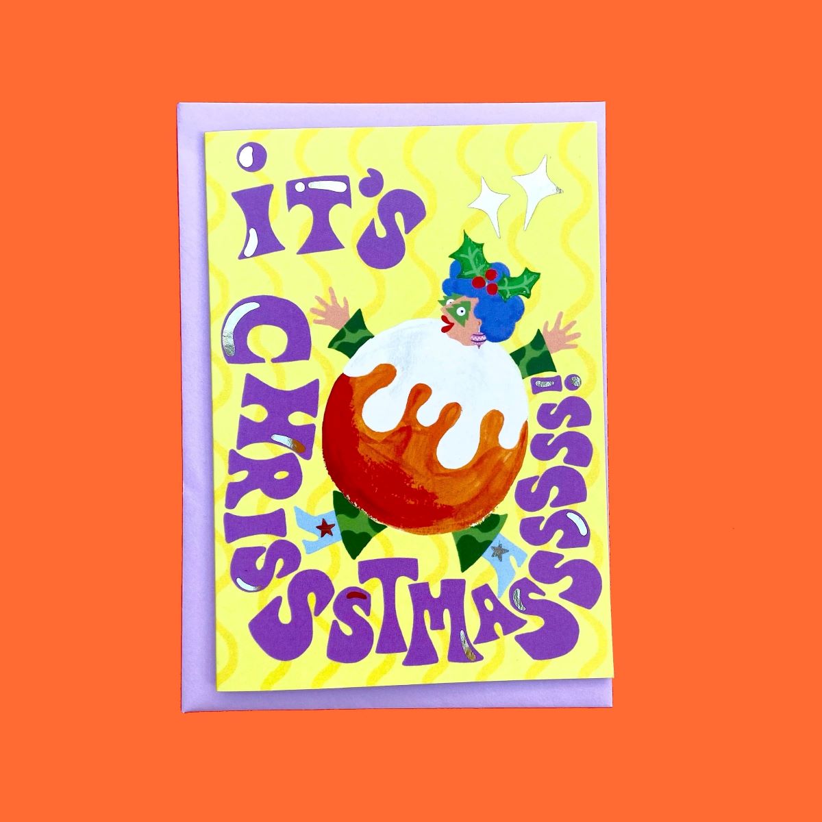 C-C0013-GF-Ickaprint-Pudding Girl-Xmas Card-