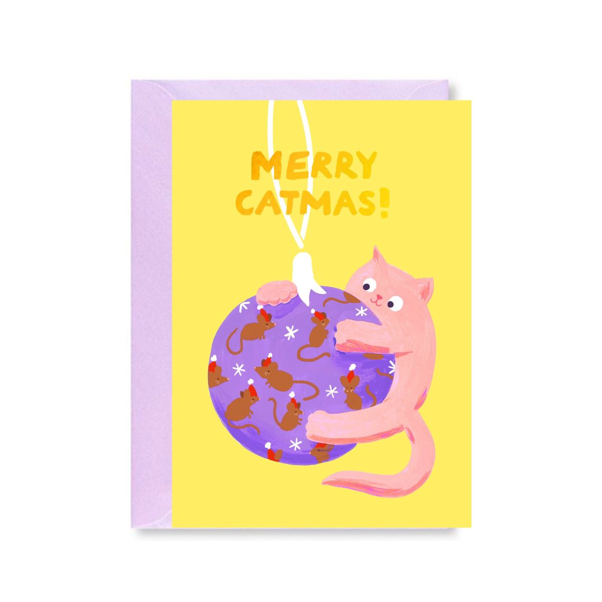 C-C0023-Ickaprint-Merry Catmas-Xmas Card-