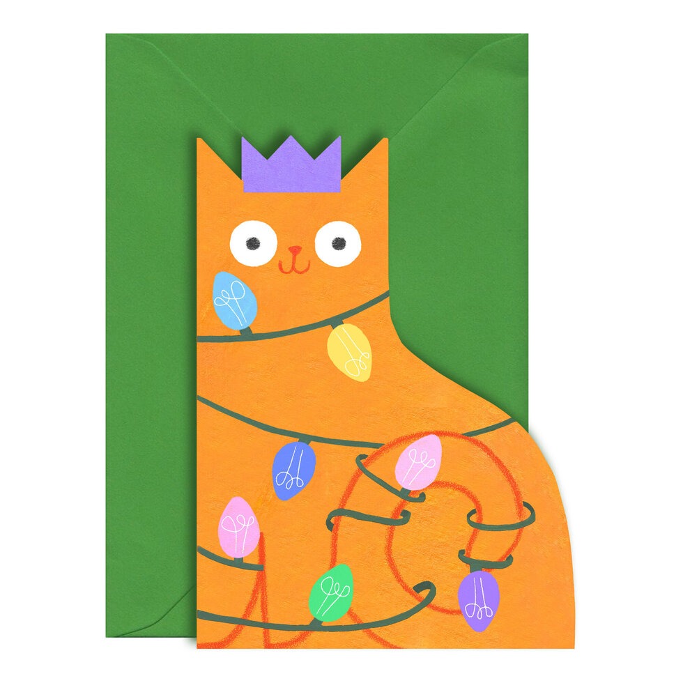 C-C0026-Ickaprint-Christmas Cat-Xmas Card-