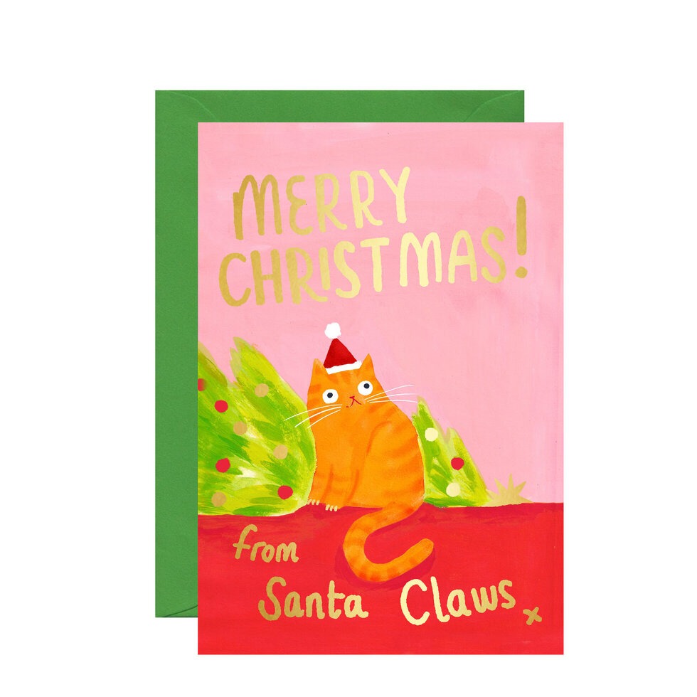 C-C0068-Ickaprint-Santa Claws-Xmas Card-