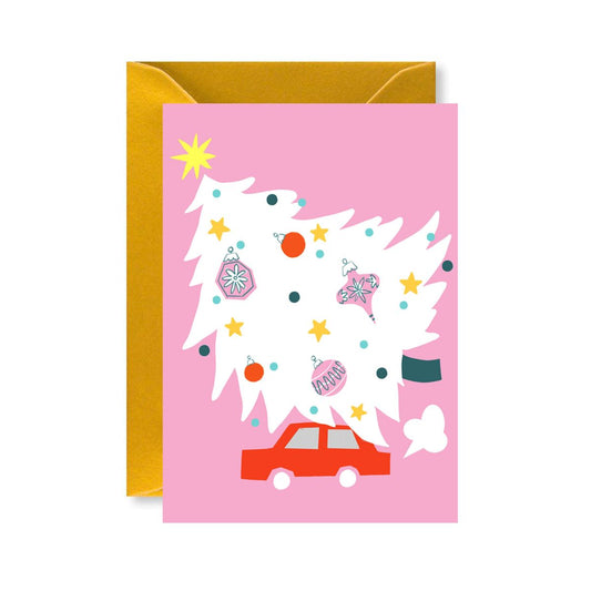 C-C006-Ickaprint-Christmas Tree Car-Xmas Card-