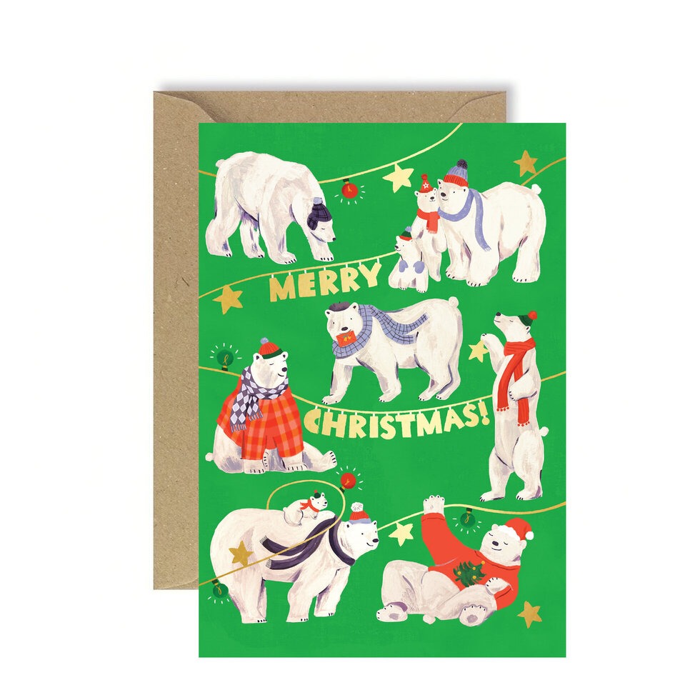 C-C0070-Ickaprint-Polar Bear-Xmas Card-