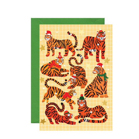 C-C0071-Ickaprint-Christmas Tigers-Xmas Card-