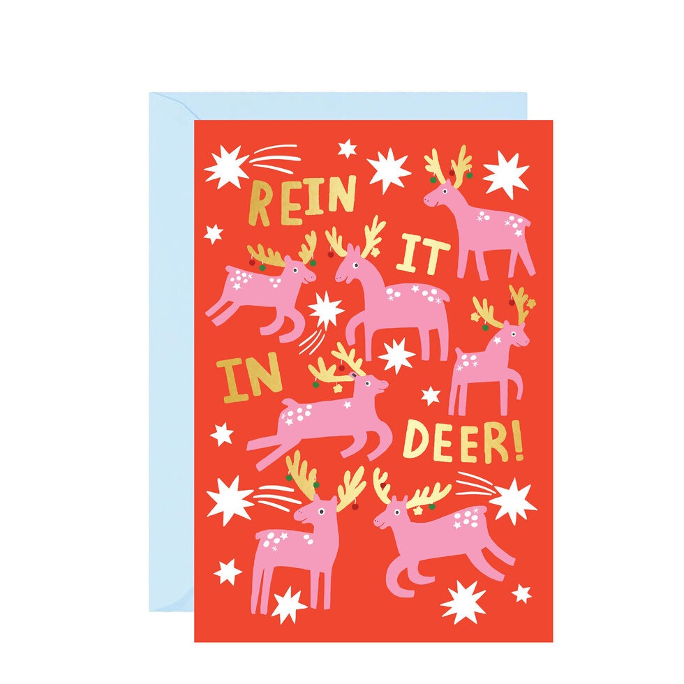 C-C0072-Ickaprint-Rein Yourself In Deer-Xmas Card-
