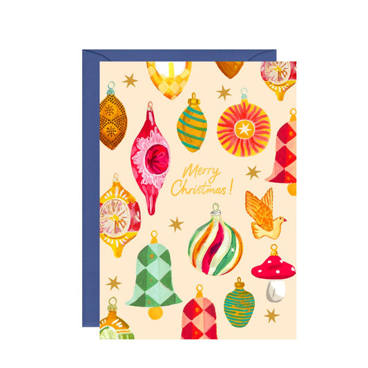 C077-Ickaprint-Christmas Baubles-Xmas Card-