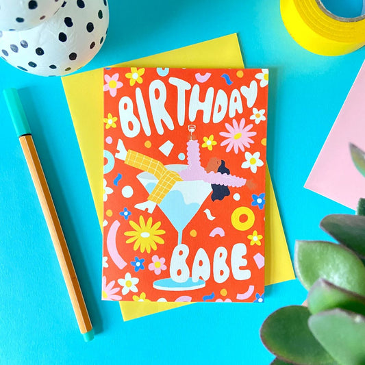 CB001-Ickaprint-Birthday Babe-Card-