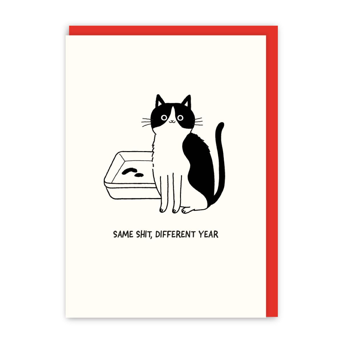 GC041-In Real Life-Same Shit Different Year-Card-Cat People