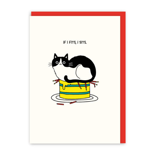 GC045-In Real Life-If I Fits I Sits-Card-Cat People
