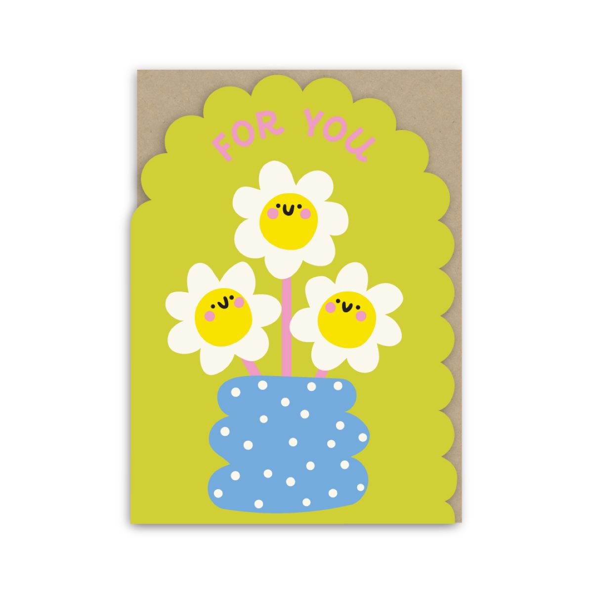 GC066-In Real Life-Smiley Flowers-Card-Colour Pop