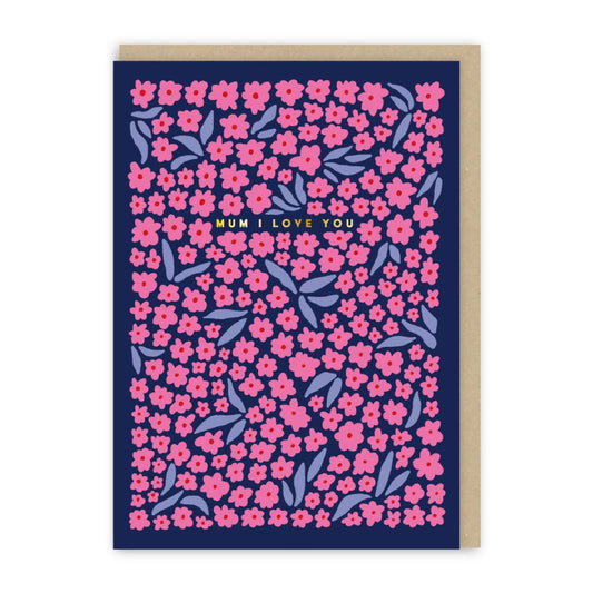GC120-In Real Life-Mum I Love You Mini Flowers-Card-