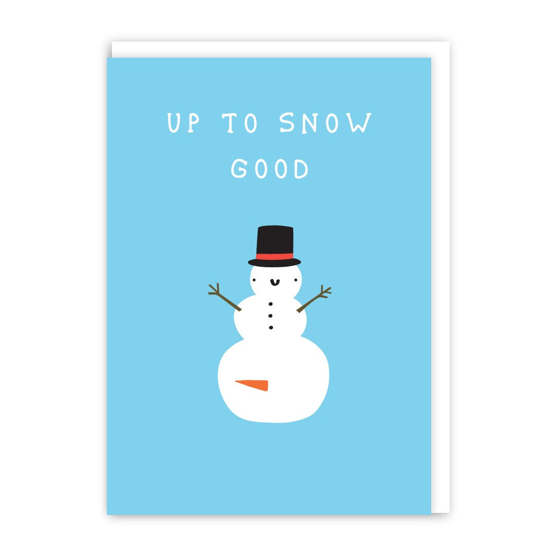 GC176-In Real Life-Up To Snow Good-Xmas Card-Laughs And Giggles