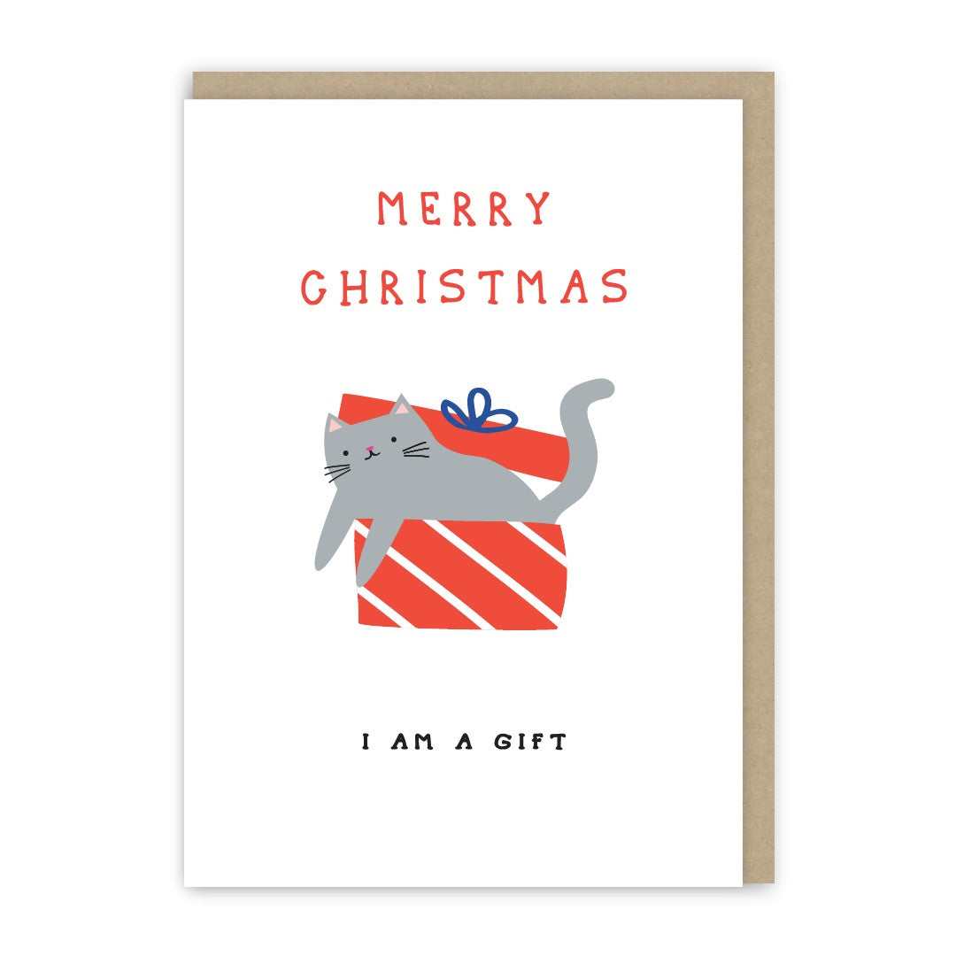 GC179-In Real Life-Cat Gift-Xmas Card-Laughs And Giggles