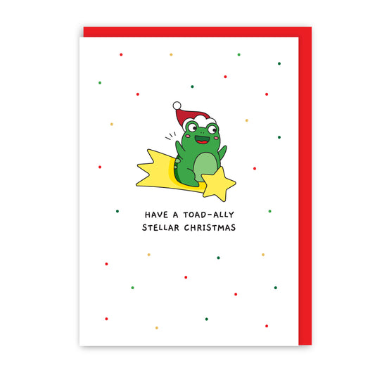 GC186-In Real Life-Tod - Have A Stellar Christmas-Xmas Card-Tod The Frog
