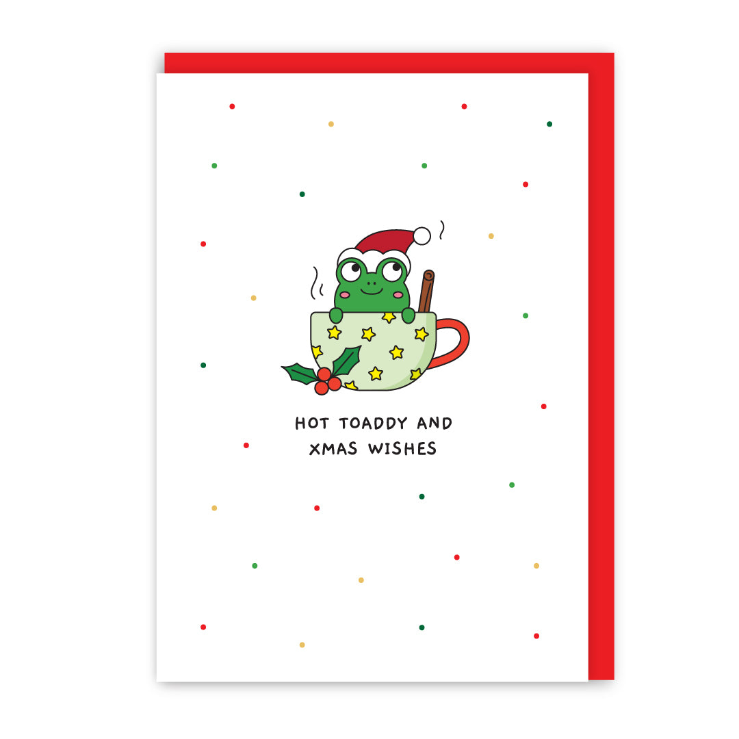 GC187-In Real Life-Tod - Hot Toaddy-Xmas Card-Tod The Frog