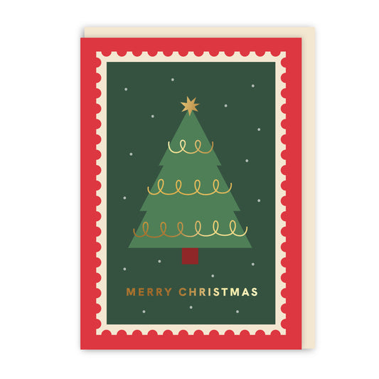 GC190-In Real Life-Merry Mail - Tree-Xmas Card-The Merry Mail