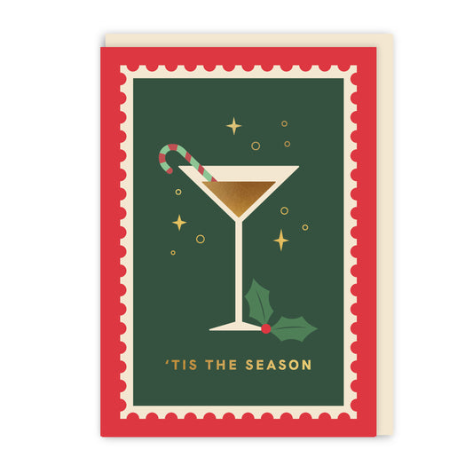 GC192-In Real Life-Merry Mail- Cocktail-Xmas Card-The Merry Mail