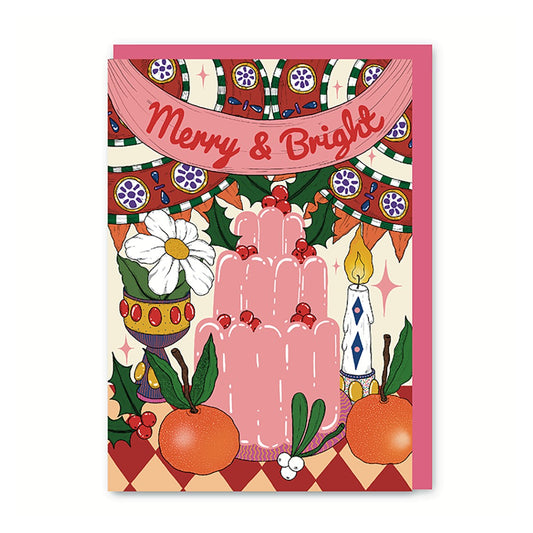 GC198-In Real Life-Festive Feast-Xmas Card-A Peachy Christmas