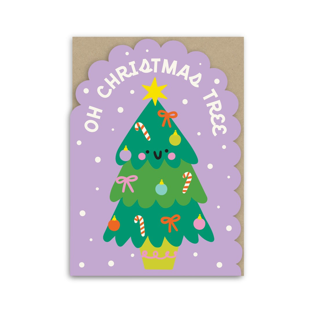 GC201-In Real Life-Tree-Xmas Card-Colour Pop