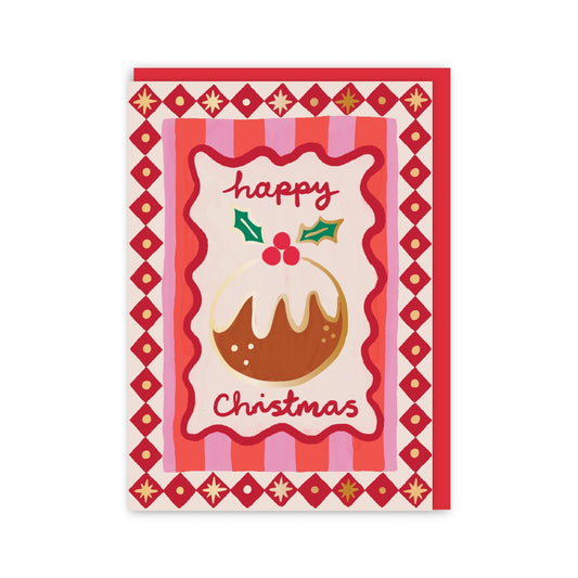 GC212-In Real Life-Christmas Pud-Xmas Card-Christmas Treats