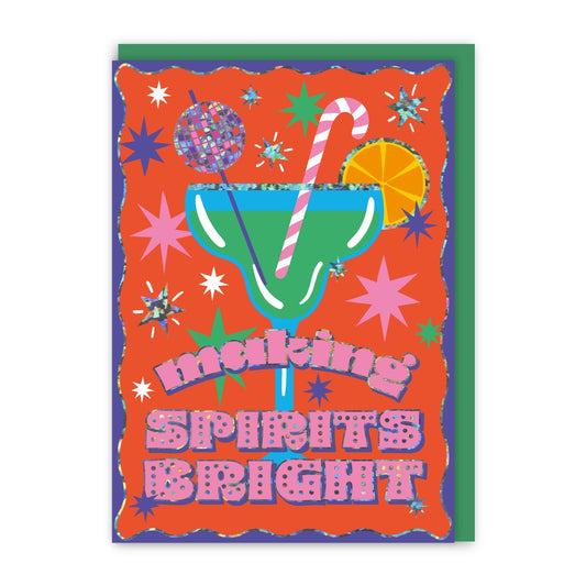 GC222-In Real Life-Making Spirits Bright-Xmas Card-To The Disco!